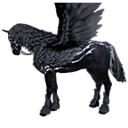 schwarzes Pegasus